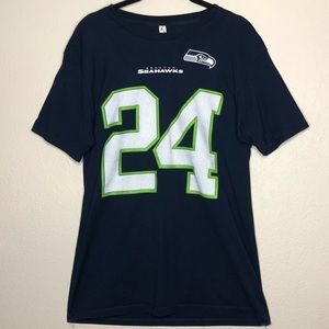Womens Seahawks Marshawn Lynch T-Shirt
